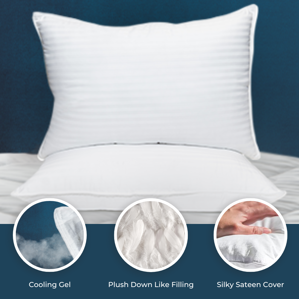 Backhome Pillow 7 in 1 Bacteria Protection and Cooling Pillow - Set of –  Doctor Pillow