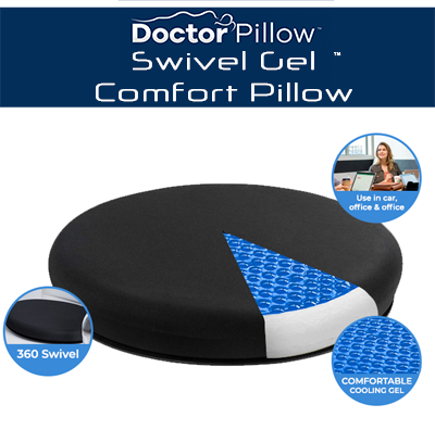 360-Degree Swivel Back Pain Cushion For Car Or Office Chair