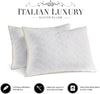 Italian Luxury Quilted Pillow, Set of 2